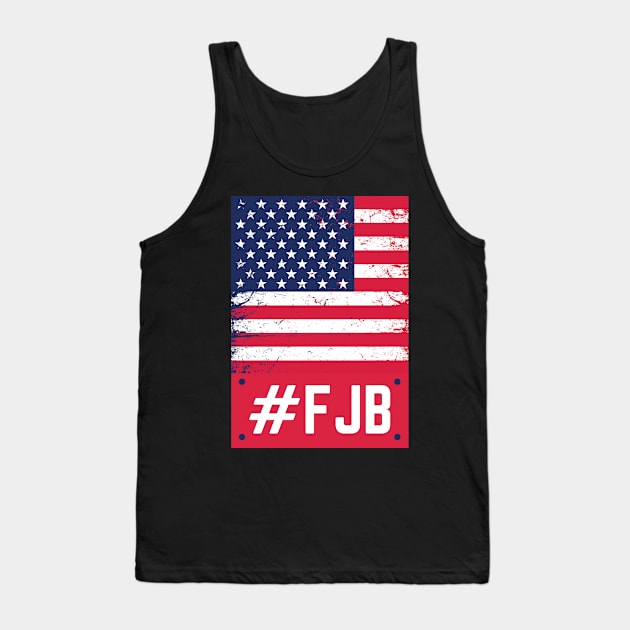 FJB Pro America US Distressed Flag vintage Tank Top by WhatsDax